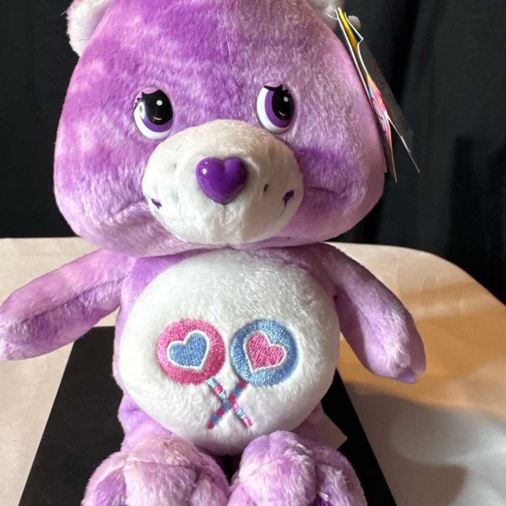 Care Bears Share Bear Special Edition Series 1 Tie Dye NWT Plush - Picture 1 of 7